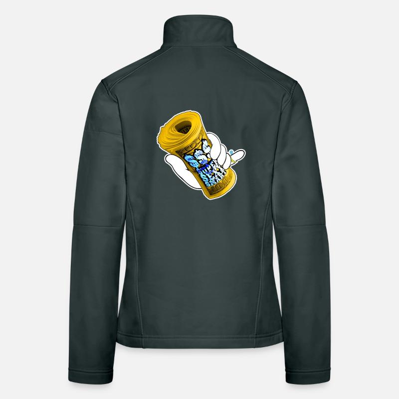 Argent Veste en tissu softshell Femme