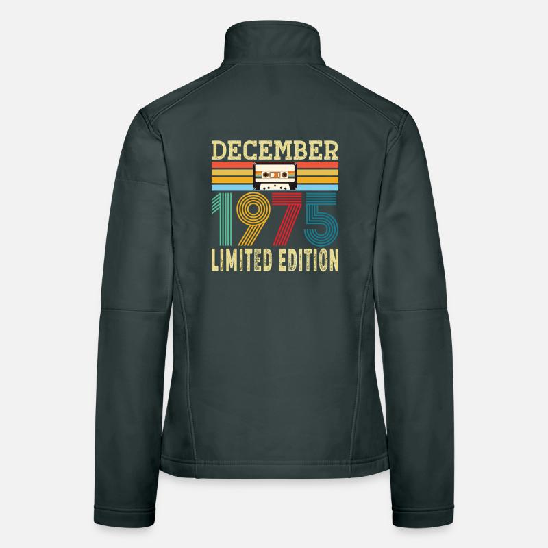 Born December 1975 50 Year Old 50th Anniversary Gift Women's Softshell Jacket