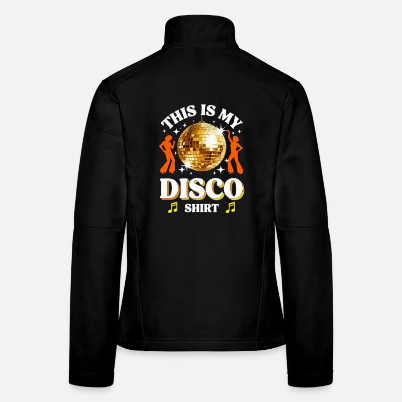 Disco 70er 80er Jahre Disko Party Outfit Discothek Frauen Softshelljacke