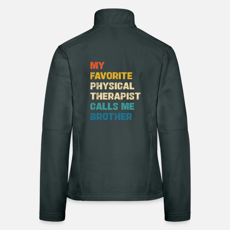 Le kinésithérapeute préféré m’appelle mon frère Veste en tissu softshell Femme