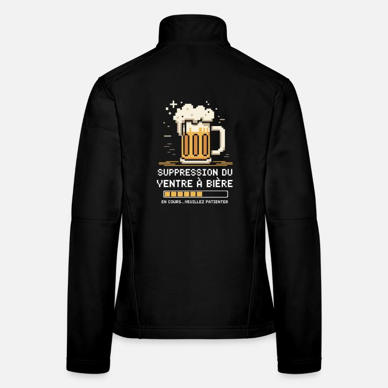 Beer Belly Removal In Progress Humor Women's Softshell Jacket