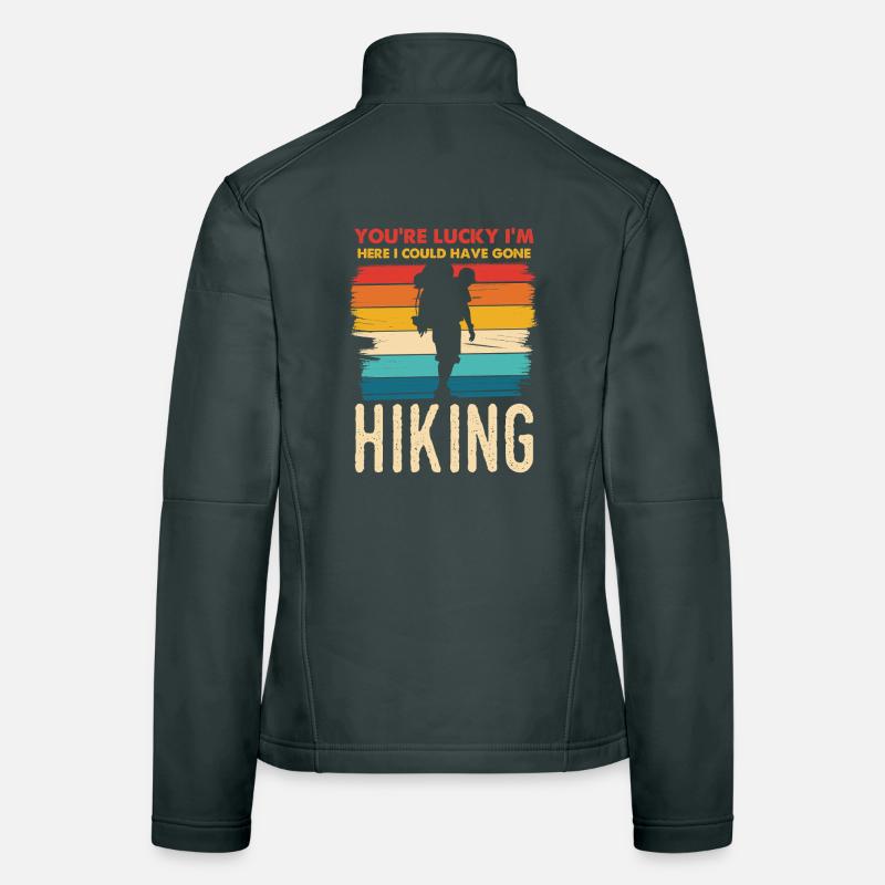 Rainbow Hiking Silhouette Women's Softshell Jacket
