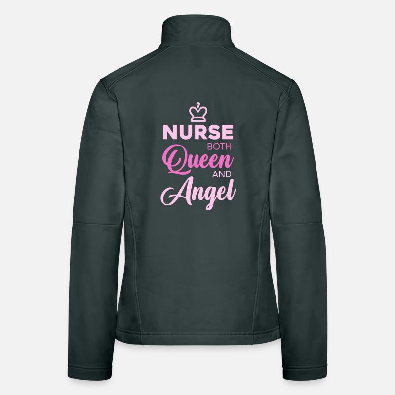Typographie de l’Infirmière Reine Ange Veste en tissu softshell Femme
