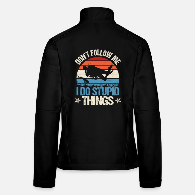 Taucher Tauchen Frauen Softshelljacke