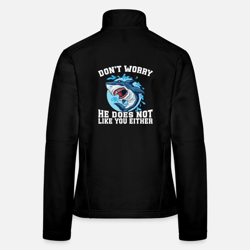  Megalodon Shark Lover Megalodon Costume Shark Women's Softshell Jacket