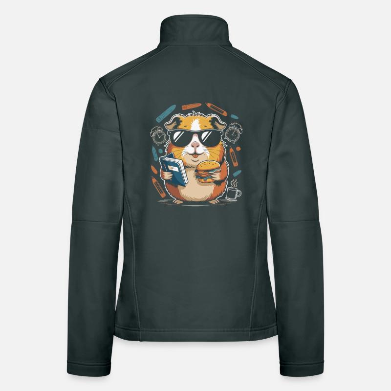Buchheld Hamster mit Burger Frauen Softshelljacke