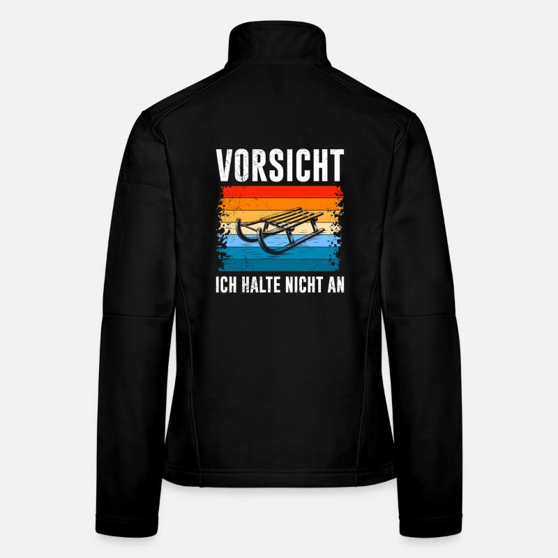 Sled Training CAUTION I DON'T STOP Women's Softshell Jacket
