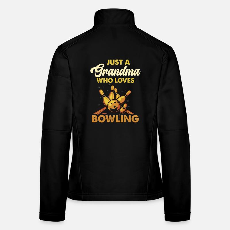 Grand-mère du bowling adore le bowling Veste en tissu softshell Femme