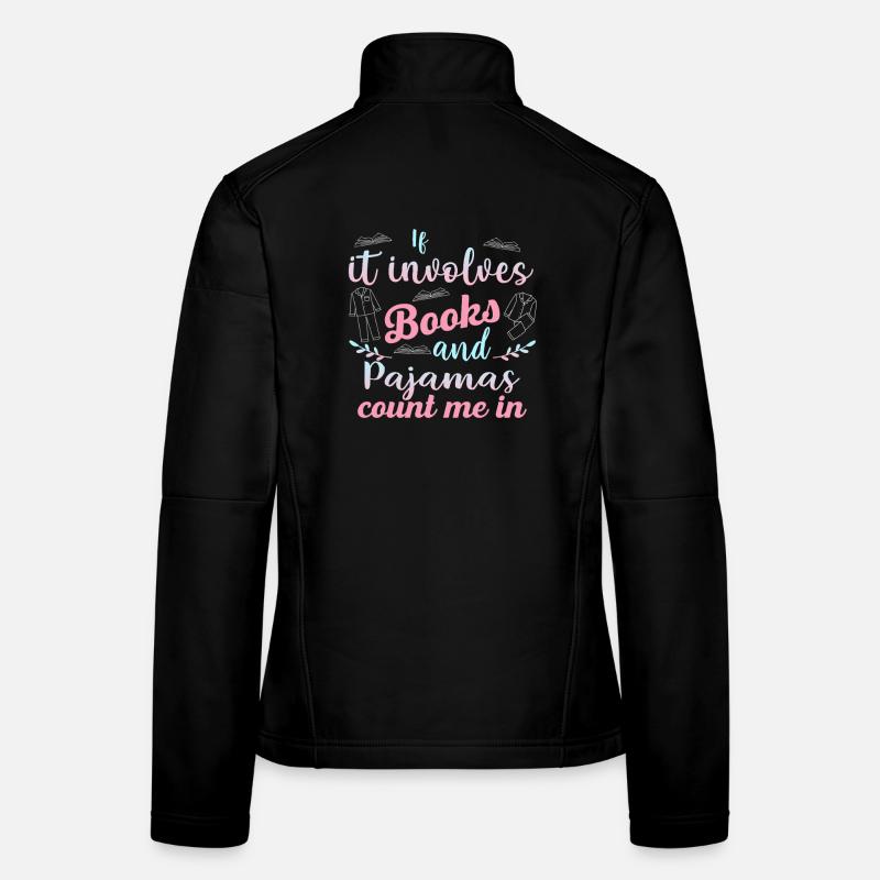 Books & Pajamas Pastel Design Women's Softshell Jacket
