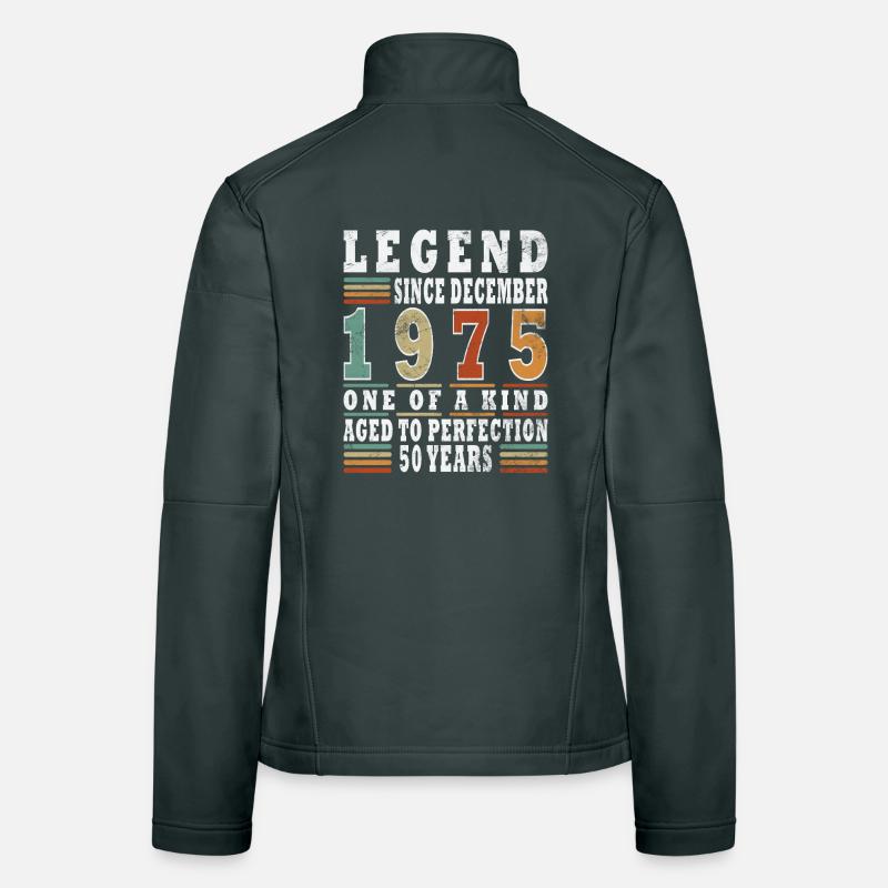 Cadeau d’anniversaire de décembre 1975 Veste en tissu softshell Femme