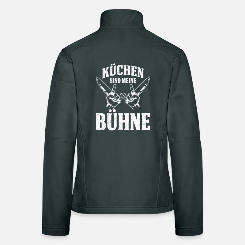 KITCHENS ARE MY STAGE Fun Women's Softshell Jacket