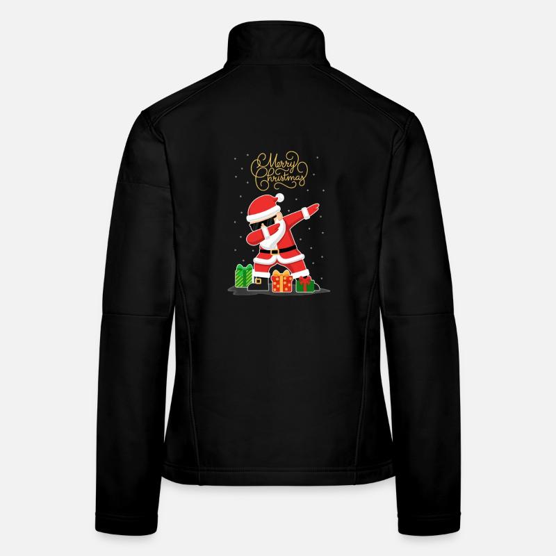 Lustiges Weihnachtsmann Santa Claus Dabbing Snow Frauen Softshelljacke