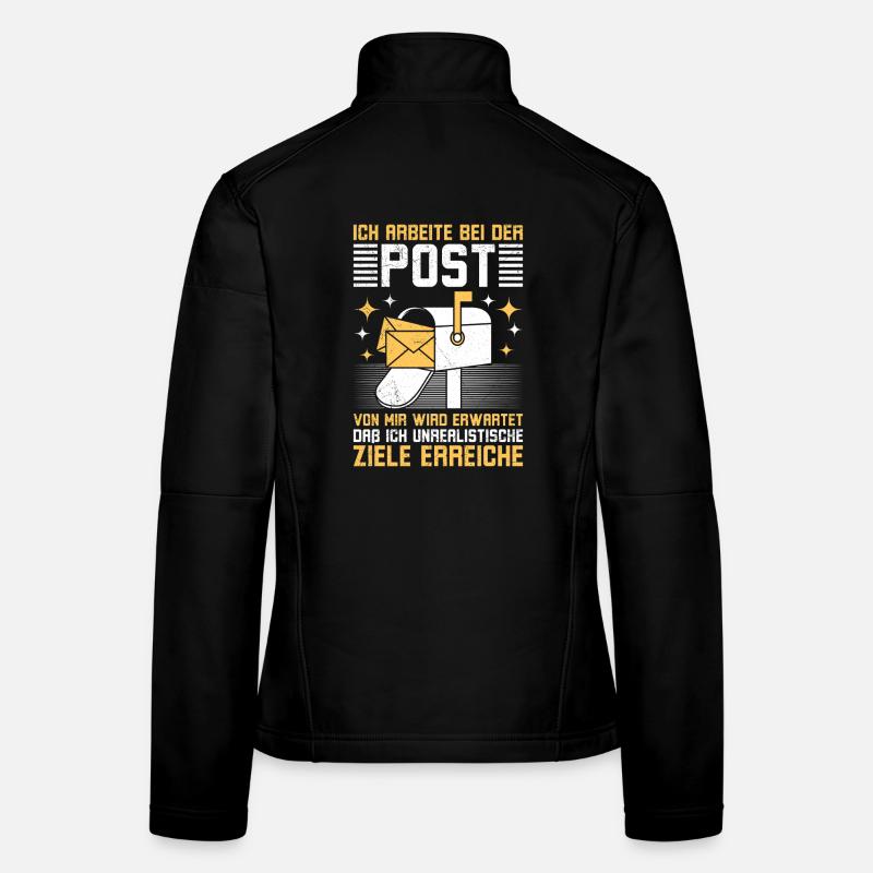 Le facteur TRAVAILLE AU BUREAU DE POSTE Plaisir Veste en tissu softshell Femme