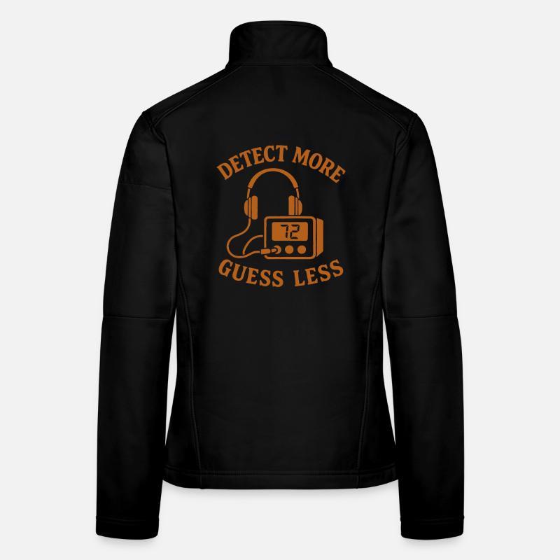 Détecter plus, deviner, moins de démonstration de métaux amusant Veste en tissu softshell Femme