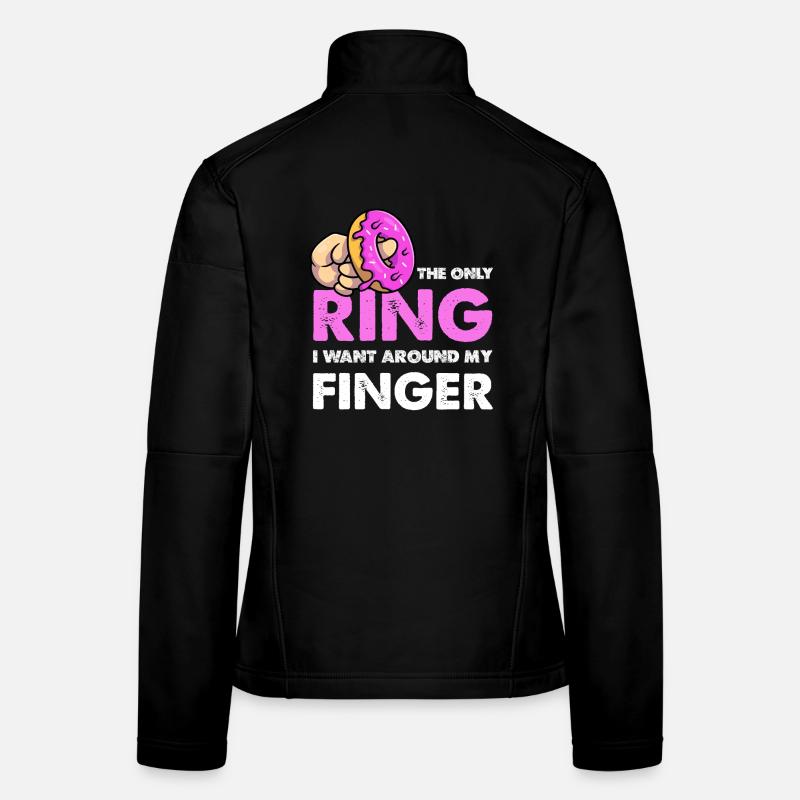 Nur der Donut-Ring am Finger Frauen Softshelljacke