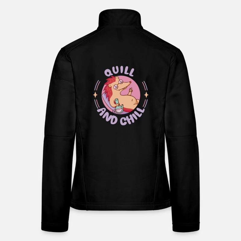 Jour du hérisson Igel Tag Veste en tissu softshell Femme