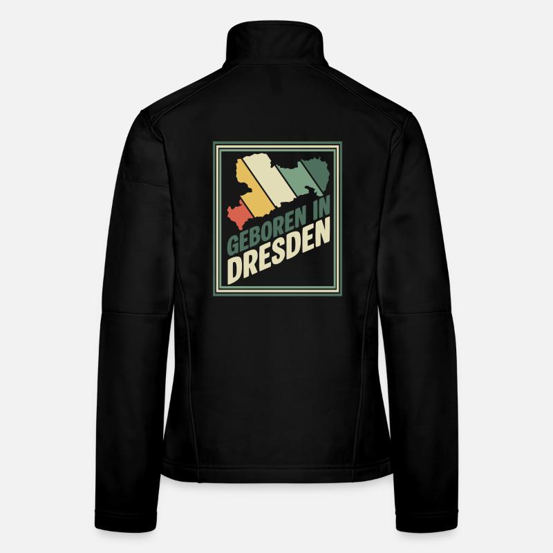 Born in Dresden Retro Women's Softshell Jacket