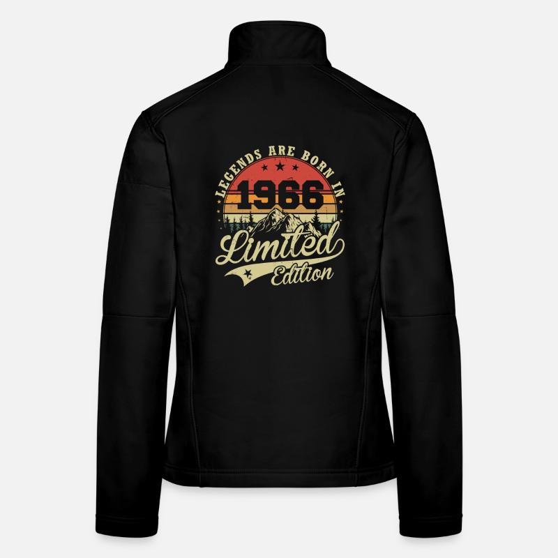 Legenden werden geboren 1966 Geburtstagsgeschenk Frauen Softshelljacke