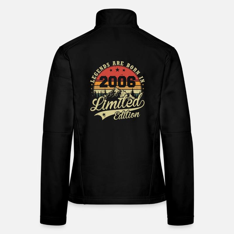 Cadeau d’anniversaire 2006 de Legends Are Born Veste en tissu softshell Femme