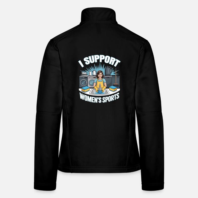 I Support Women's Sports Unwearable Bootleg Frauen Softshelljacke