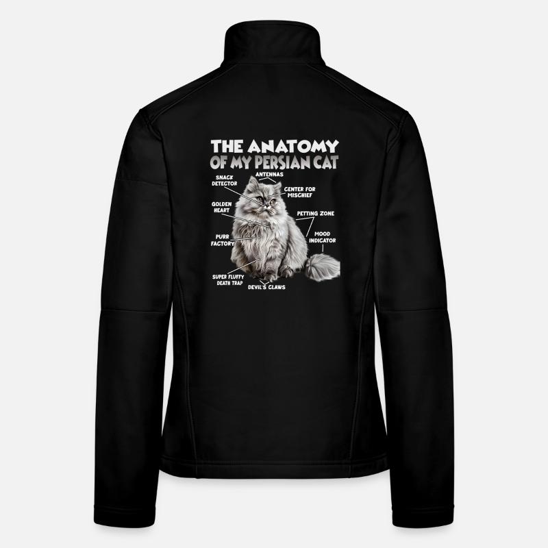 Cat T perse | Chat perse Chats Persans Chats persans Veste en tissu softshell Femme