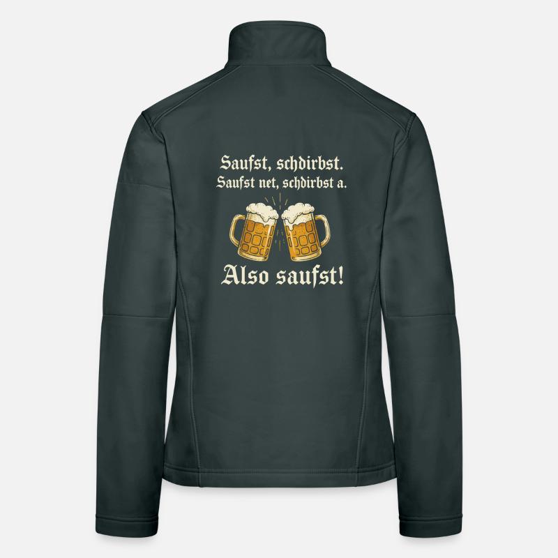 Bayrischer Bier Spruch Frauen Softshelljacke