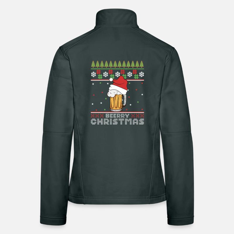 Frohe Weihnachtsbier, hässlicher Pullover – Geschenk Frauen Softshelljacke