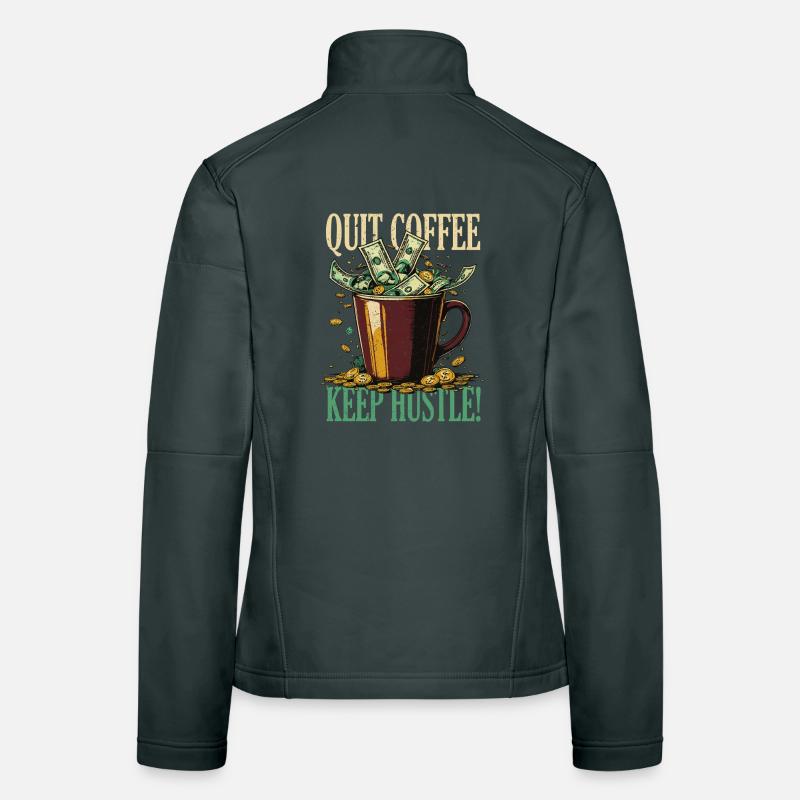 Kaffeeentzug Koffeinfrei Ex-Kaffeetrinker Frauen Softshelljacke