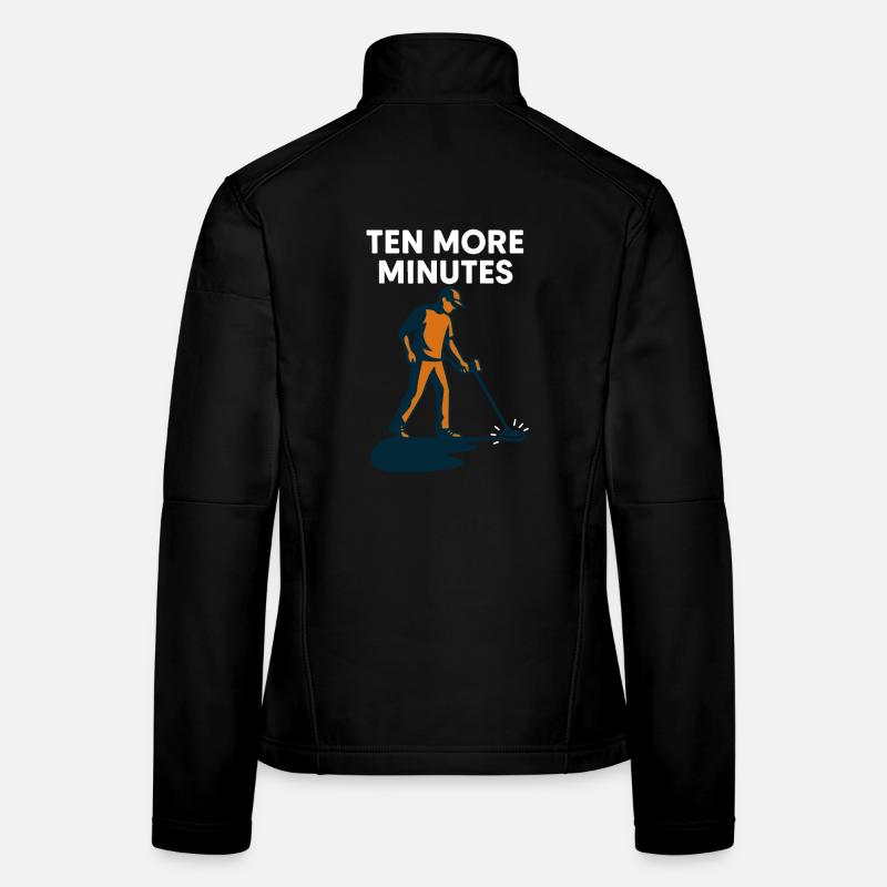 Encore dix minutes de plaisir en détection de métaux Veste en tissu softshell Femme