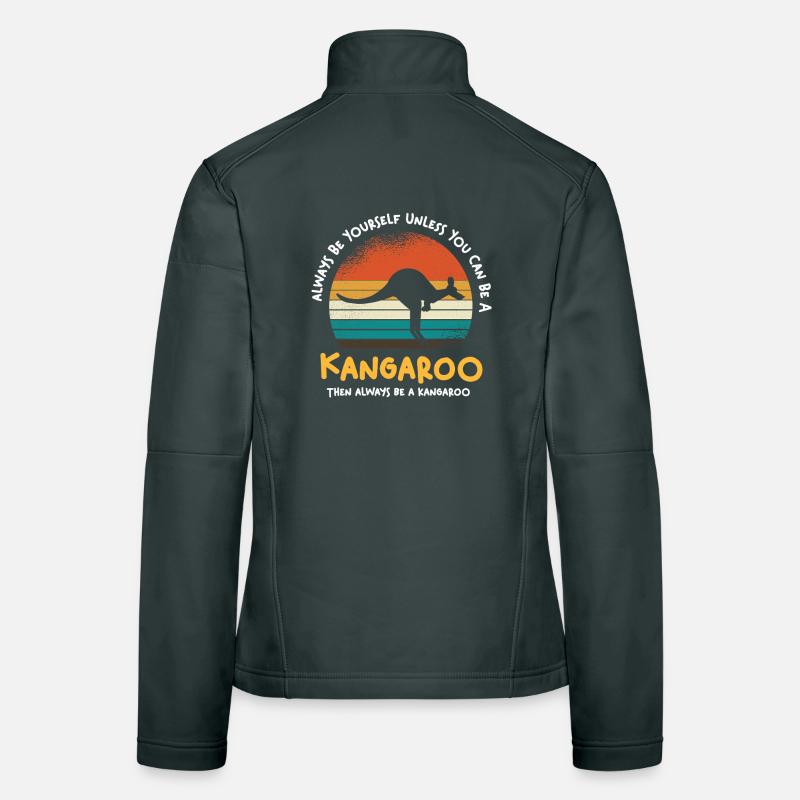 Kangaroo Retro Sunset Women's Softshell Jacket