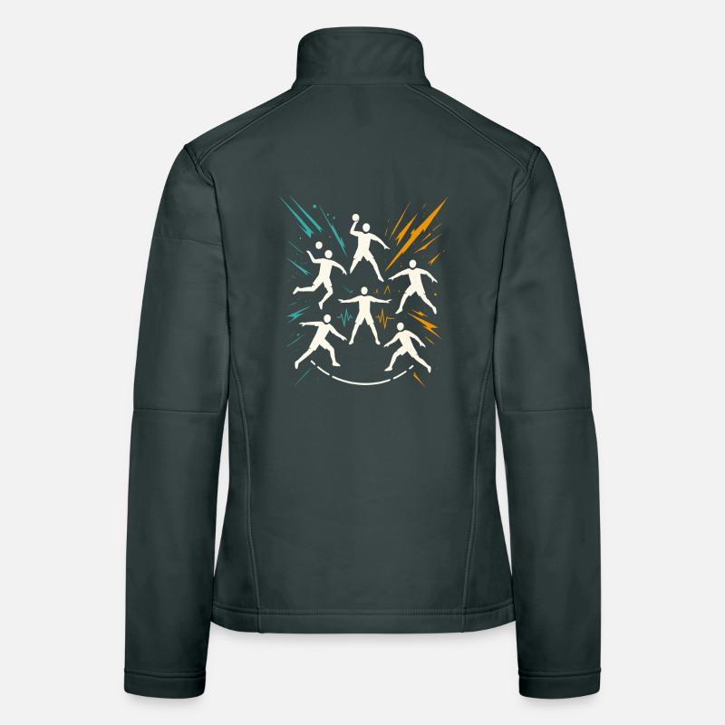 Handball Team Tactics, Circle Runner Defence, Coach Women's Softshell Jacket