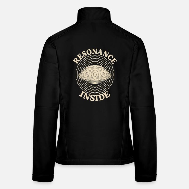 Résonance à l’intérieur du handpan Veste en tissu softshell Femme