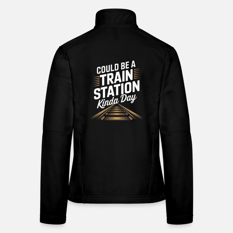 Ça pourrait être un jour de gare Veste en tissu softshell Femme