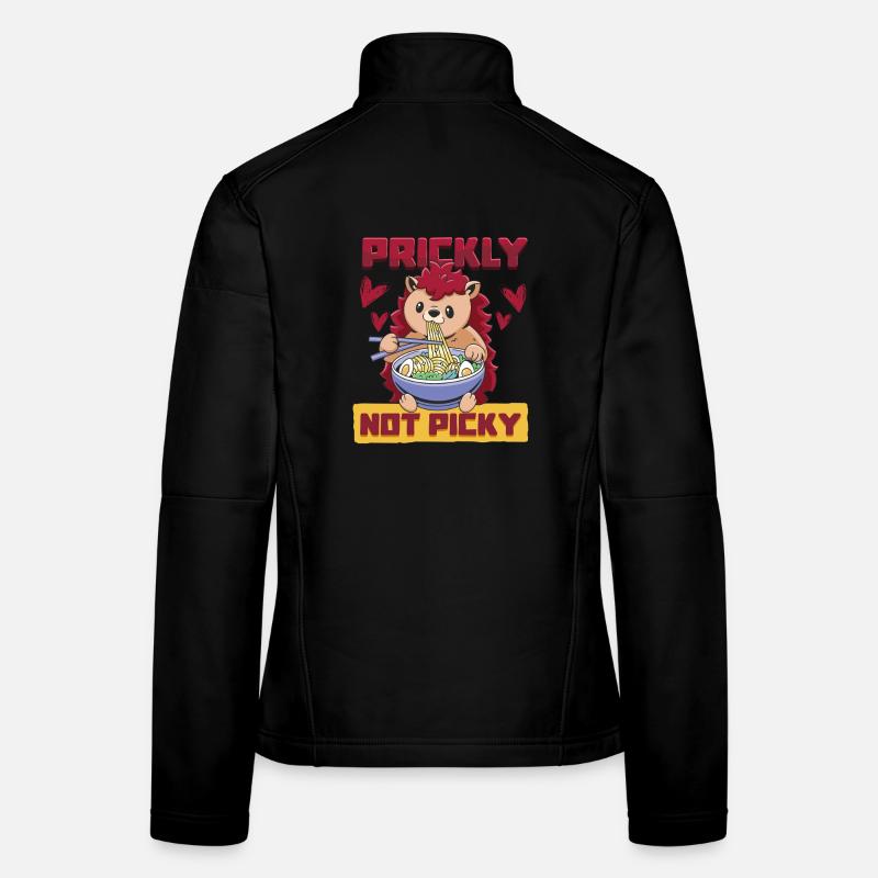 Jour du hérisson tag Igel Épineux Pas difficile Veste en tissu softshell Femme