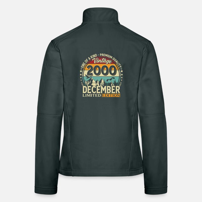 25e anniversaire Millésime décembre 2000 Veste en tissu softshell Femme