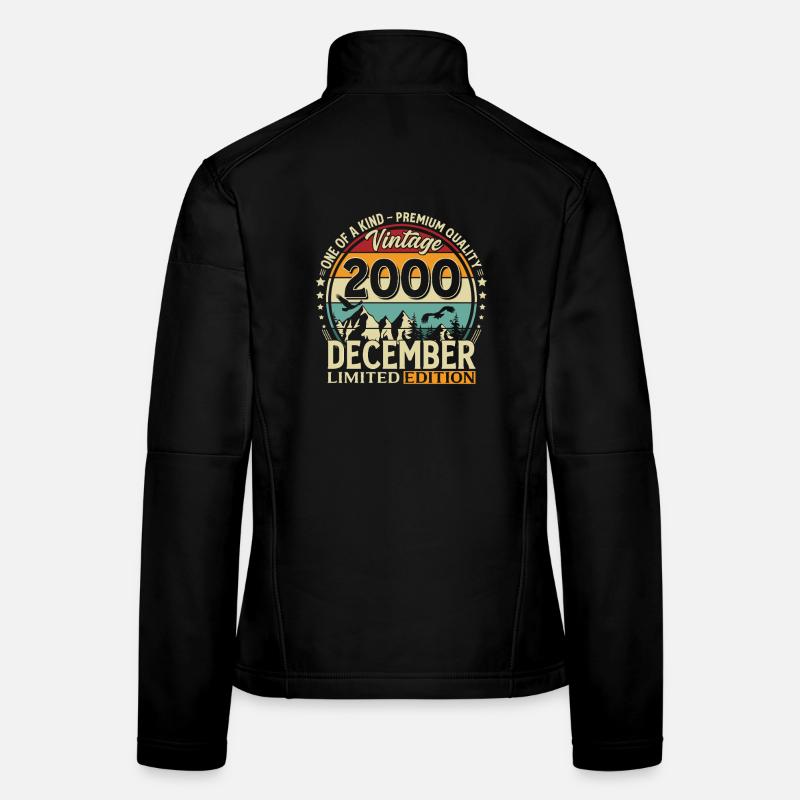 25e anniversaire Millésime décembre 2000 Veste en tissu softshell Femme