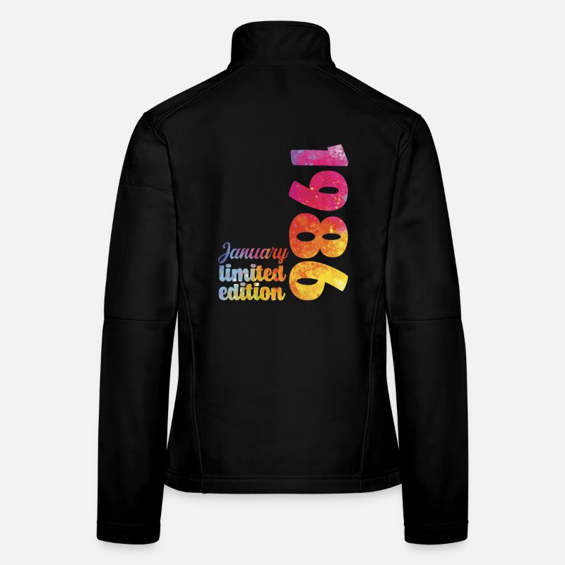 Cadeau D'anniversaire Janvier 1986 Anniversaire  Veste en tissu softshell Femme