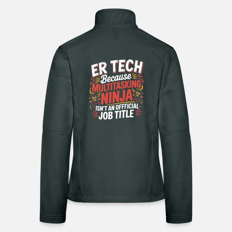 Tech Ninja : Humour multitâche Veste en tissu softshell Femme