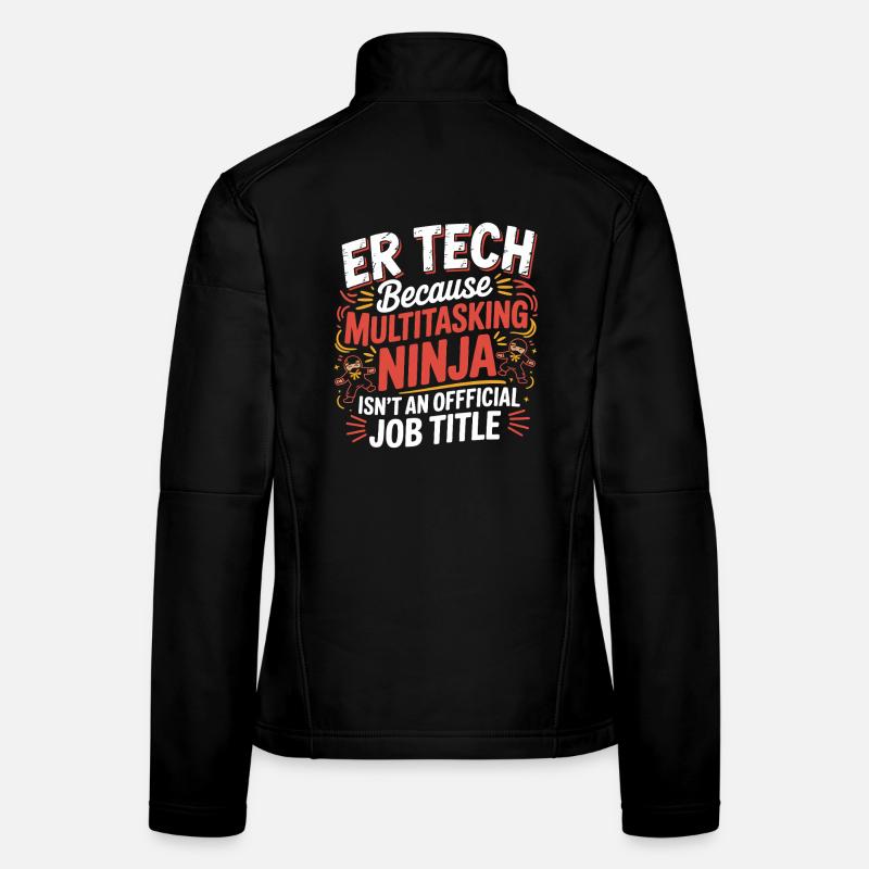 Tech Ninja: Multitasking Humor Frauen Softshelljacke