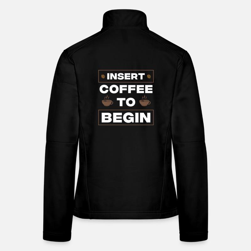 KAFFEE ZUM BEGINN Frauen Softshelljacke