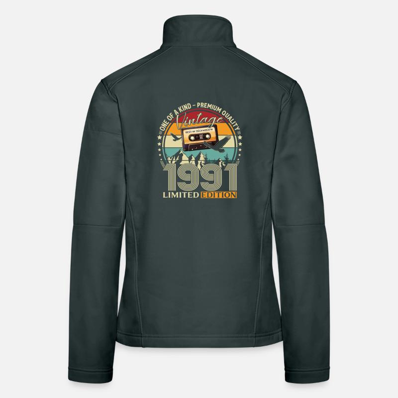Cassette du 34e anniversaire décembre 1991 Veste en tissu softshell Femme
