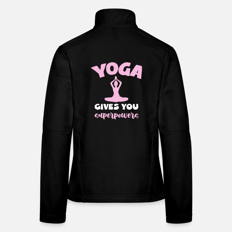 Yoga Gibt Dir Superkräfte Frauen Softshelljacke