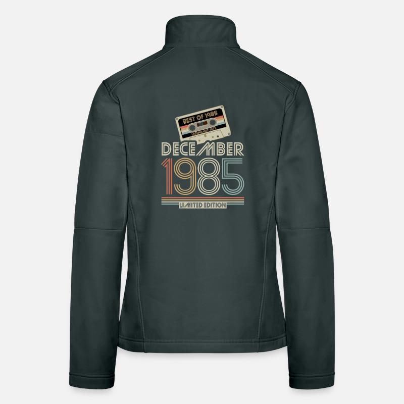 Édition limitée cadeau d’anniversaire de décembre 1985 Veste en tissu softshell Femme