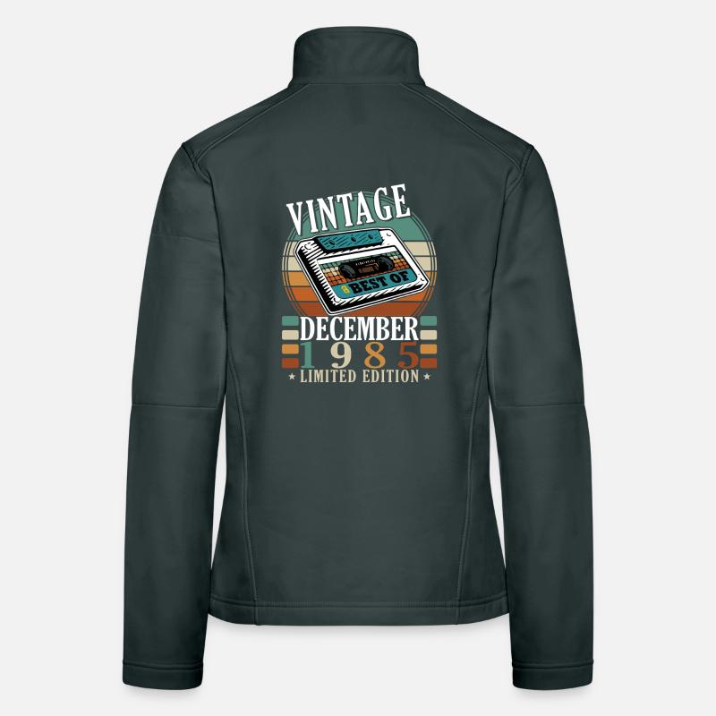 Édition limitée cassette vintage 1985 Veste en tissu softshell Femme