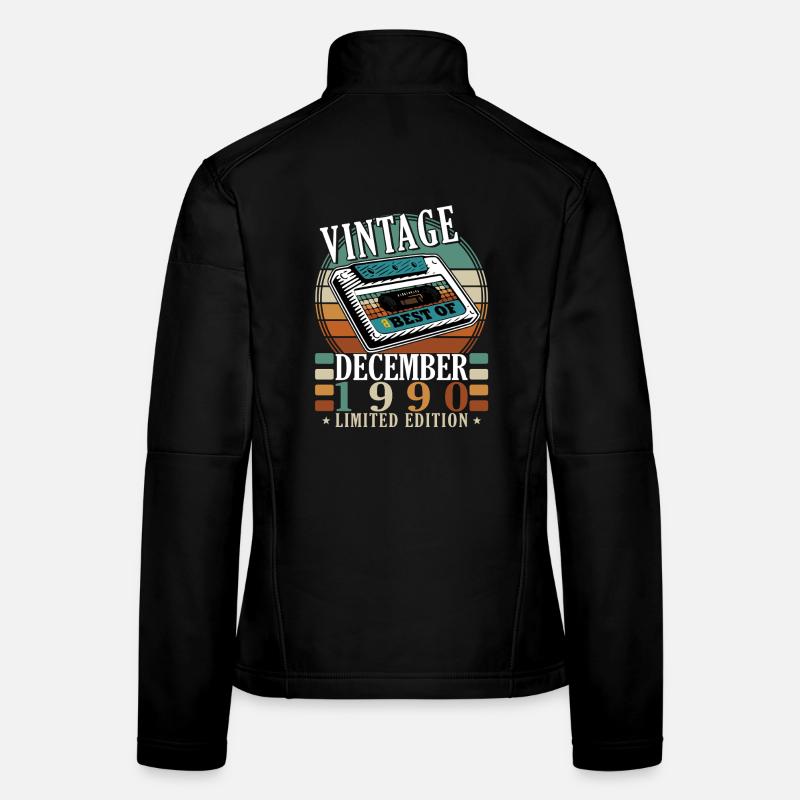 Édition limitée vintage décembre 1990 Veste en tissu softshell Femme