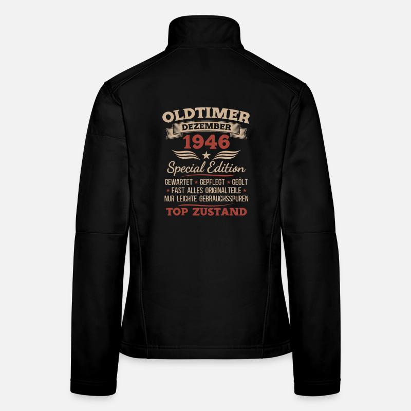 79. Geburtstag Geschenk Oldtimer Dezember 1946 Frauen Softshelljacke
