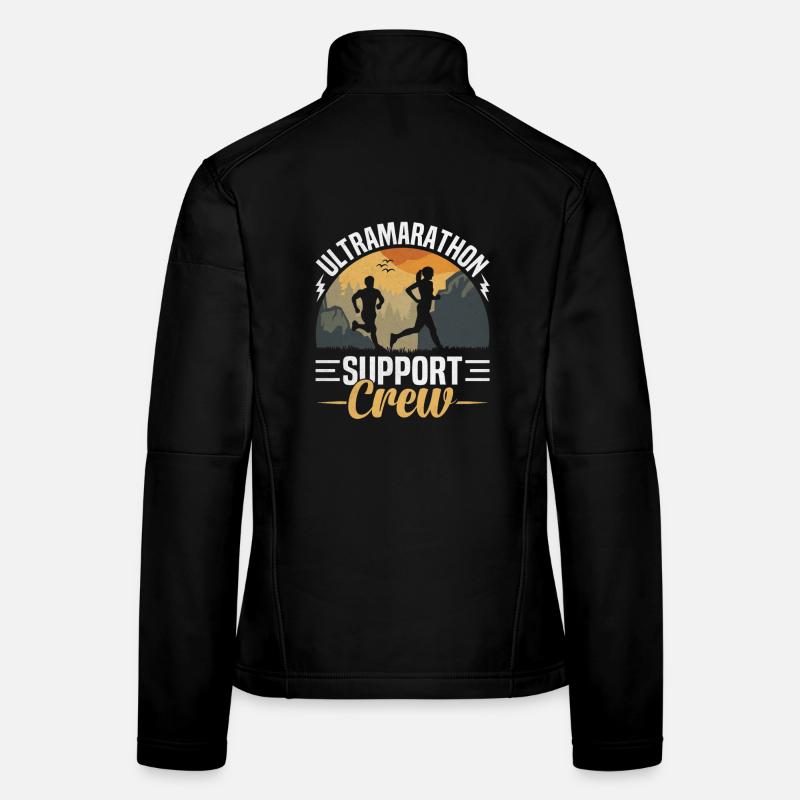 Coureur d’ultramarathon sur 50 miles Veste en tissu softshell Femme