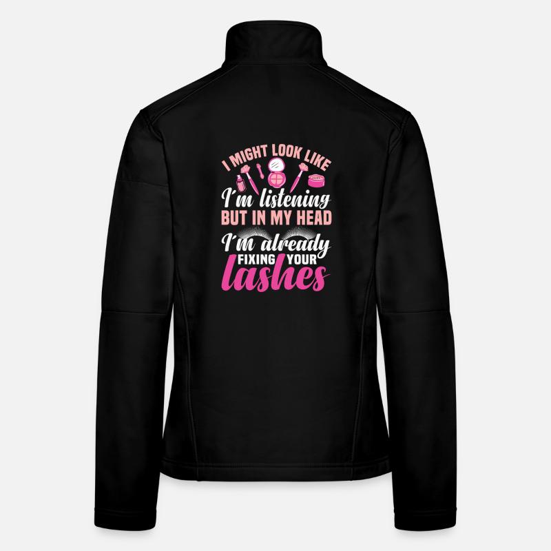 Wimperntechniker Wimpernverlängerung Wimpernverlängerung Wimpern Frauen Softshelljacke