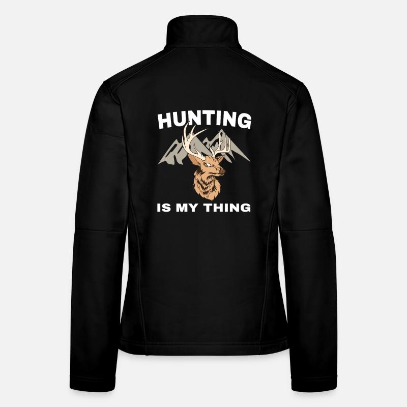 La chasse, c’est mon truc Veste en tissu softshell Femme