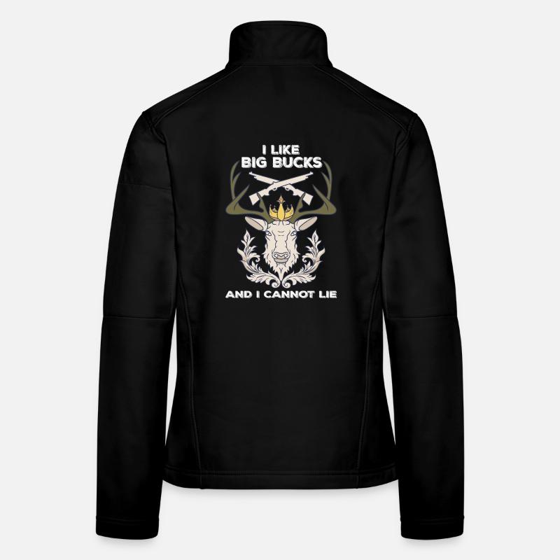Crown Moose with Rifles Saying Women's Softshell Jacket